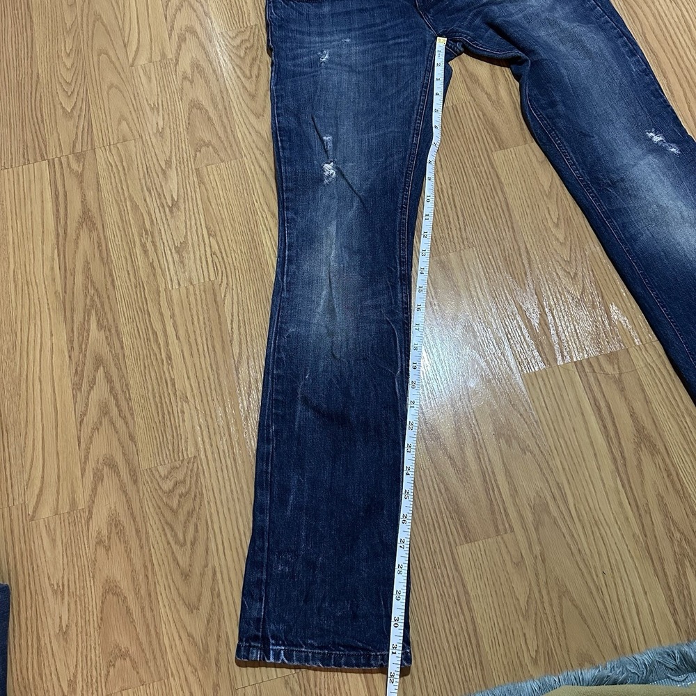 DIESEL Jeans Women's LOWKY 008B9 Low Rise Straight Distressed W24 L30 (32x31.5) - Picture 8 of 14